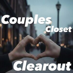 Couples Closet Clearout LIVE TRAIN SHOW FLYER - Every month on the 21st!